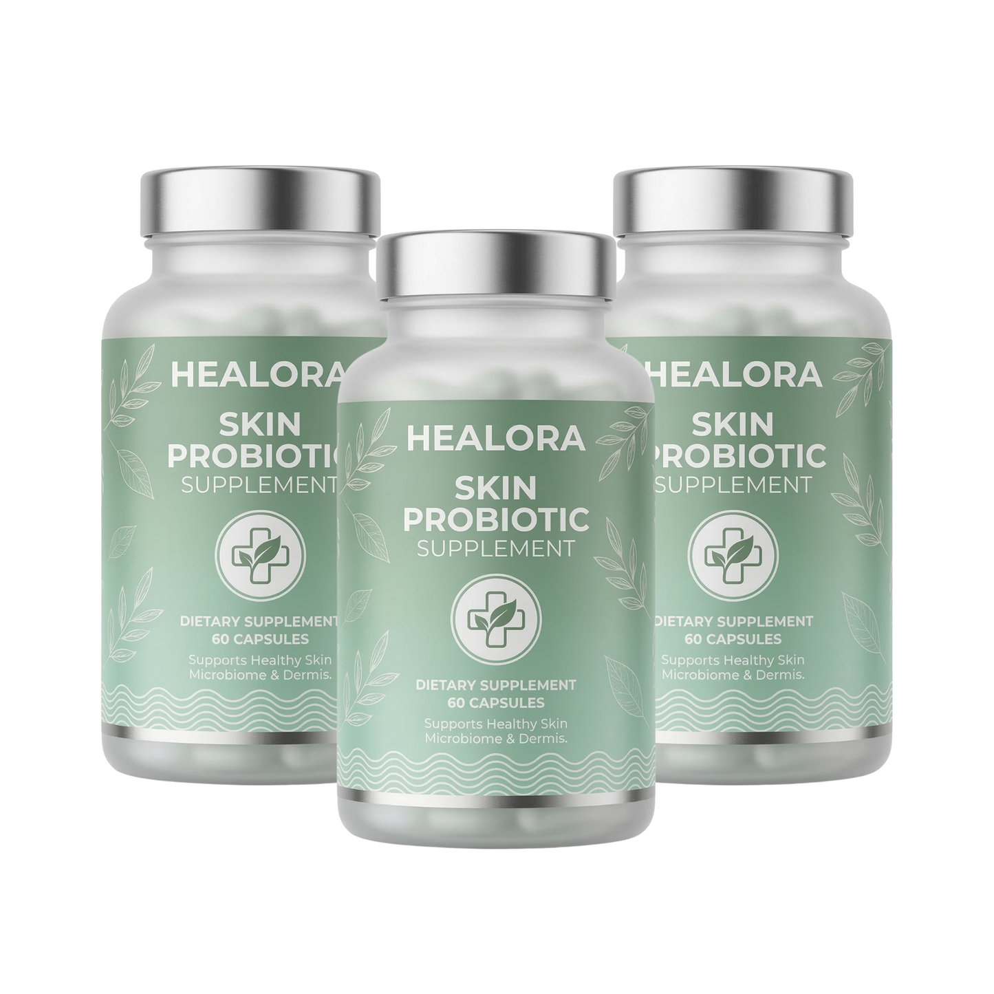 3x Healora Skin Probiotic Supplement