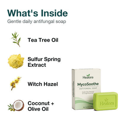 2x Healora MycoSoothe Antifungal Soap