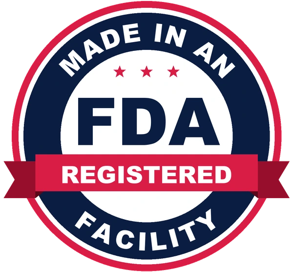 Made in an FDA registered facility