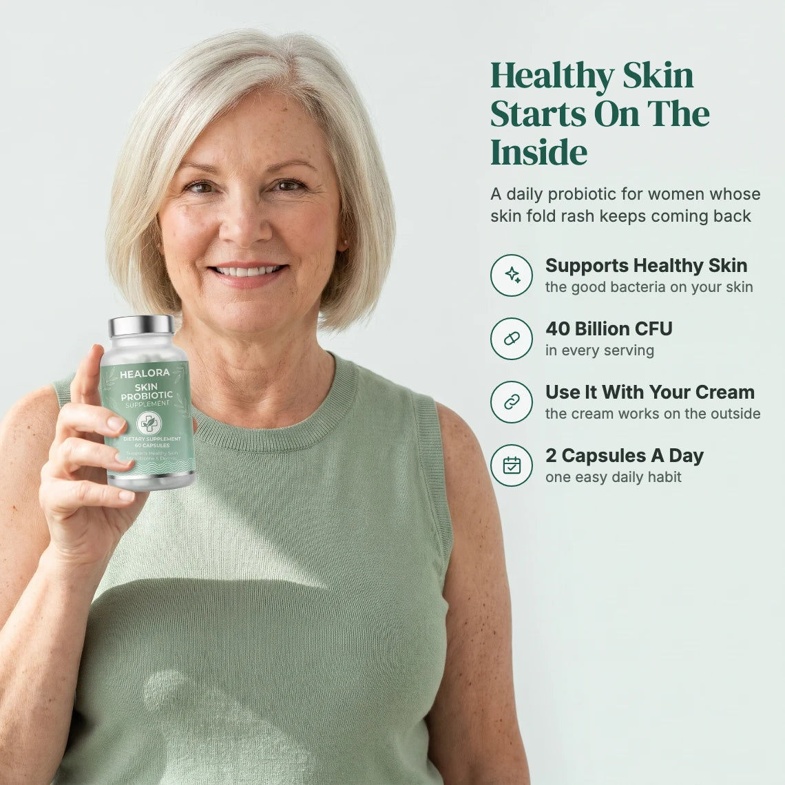 Healora Skin Probiotic Supplement